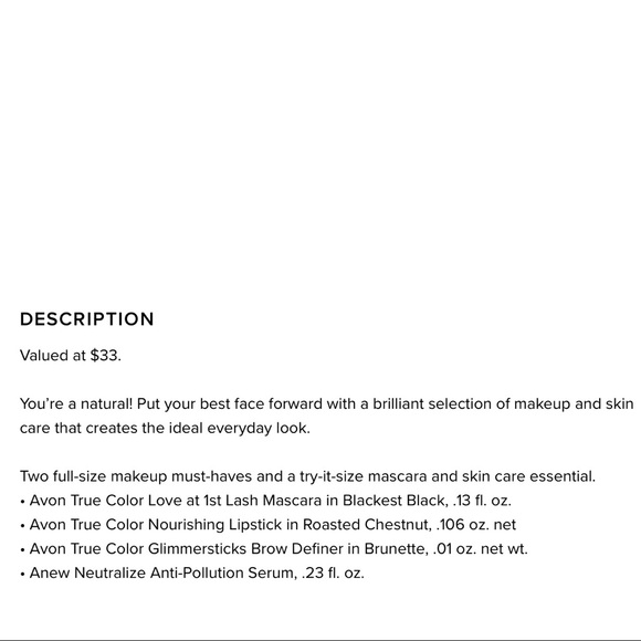 Naturally Radiant A Box, Avon. - Picture 6 of 6